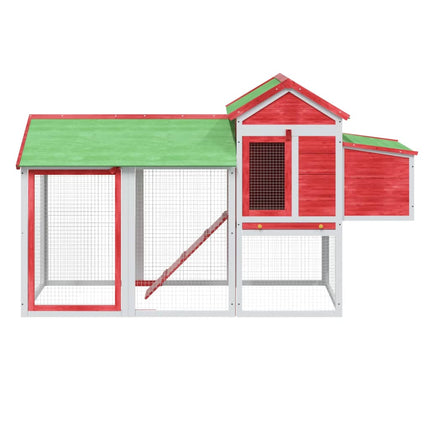 Poulailler 193X65X117 Cm Bois Massif De Pin