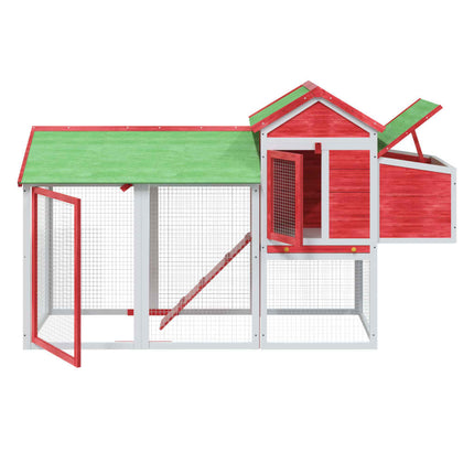 Poulailler 193X65X117 Cm Bois Massif De Pin