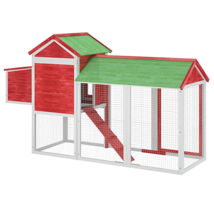 Poulailler 193X65X117 Cm Bois Massif De Pin