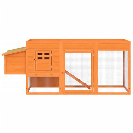 Poulailler 204X50X84 Cm Bois Massif De Pin