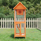 Maison À Oiseaux 60X58,5X160 Cm Bois Massif De Pin