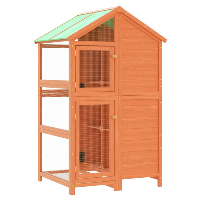 Maison À Oiseaux 97X81X152 Cm Bois Massif De Pin