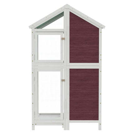 Maison À Oiseaux Moka 97X81X152 Cm Bois Massif De Pin