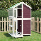 Maison À Oiseaux Moka 97X81X152 Cm Bois Massif De Pin