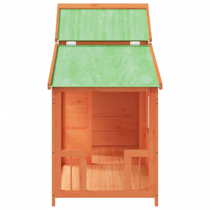 Chenil 143X60,5X109 Cm Bois De Pin Solide