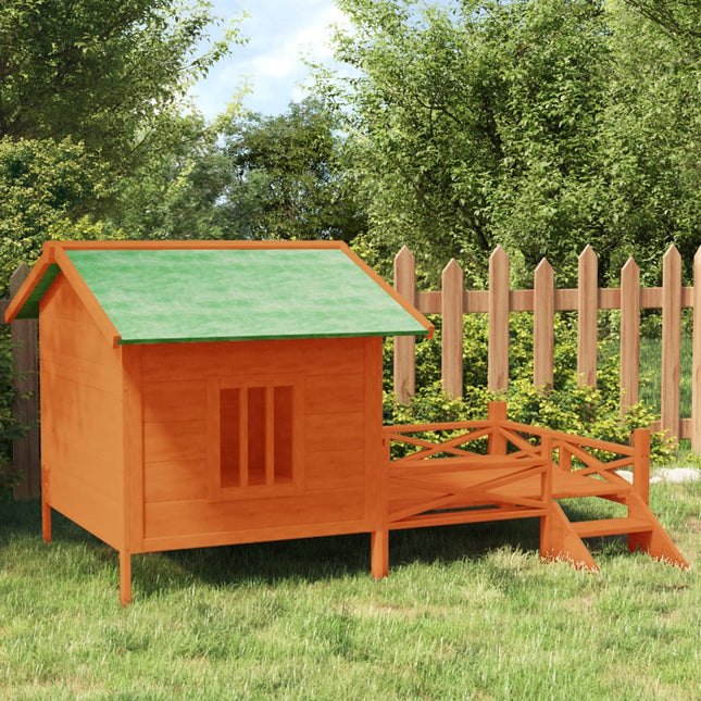 Chenil Moka 159X120X88,5 Cm Bois De Pin Solide