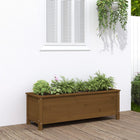 Lit Surélevé De Jardin Noir 199,5X40X39 Cm Bois De Pin Massif