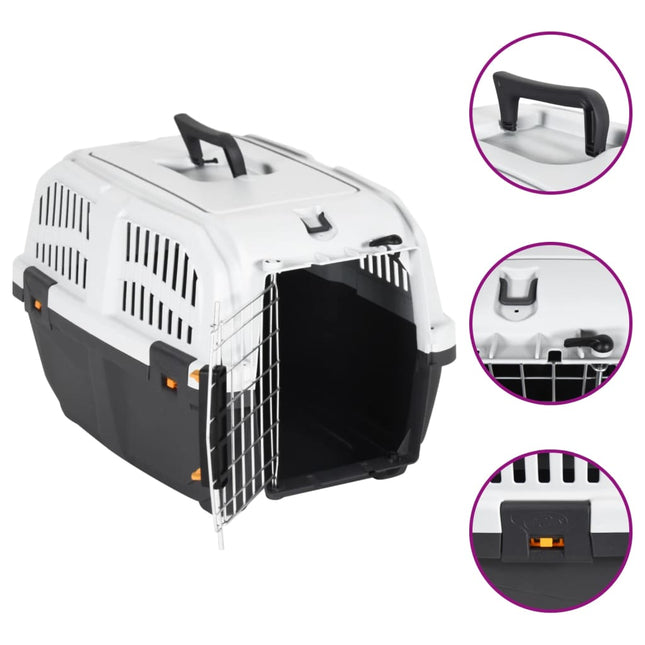 Transporteur Pour Animaux De Compagnie Et Porte En Métal Pp