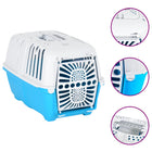 Transporteur Pour Animaux De Compagnie Blanc Et Bleu Pp