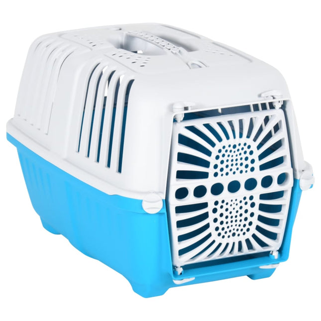 Transporteur Pour Animaux De Compagnie Blanc Et Bleu Pp