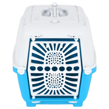 Transporteur Pour Animaux De Compagnie Blanc Et Bleu Pp