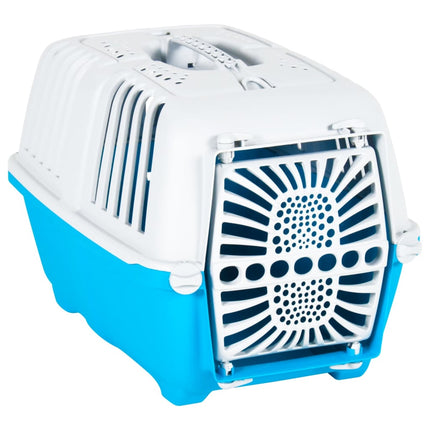 Transporteur Pour Animaux De Compagnie Blanc Et Bleu Pp