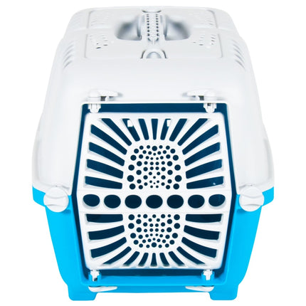 Transporteur Pour Animaux De Compagnie Blanc Et Bleu Pp