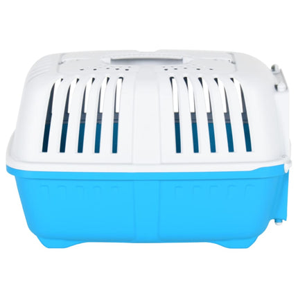 Transporteur Pour Animaux De Compagnie Blanc Et Bleu Pp