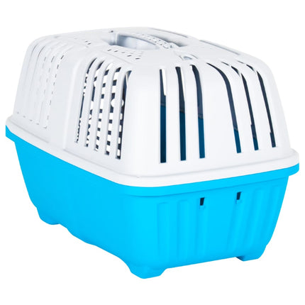 Transporteur Pour Animaux De Compagnie Blanc Et Bleu Pp