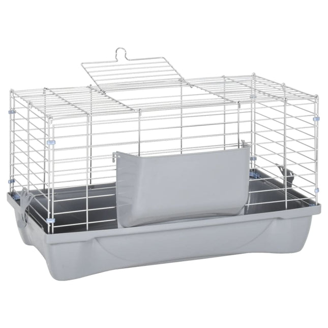 Cage Pour Petits Animaux Gris Pp Et Métal