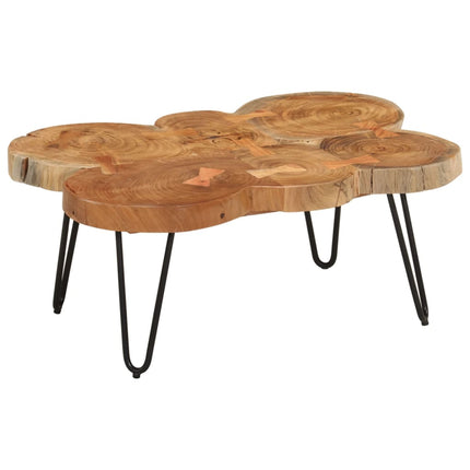 Table Basse 35 Cm 6 Troncs Bois