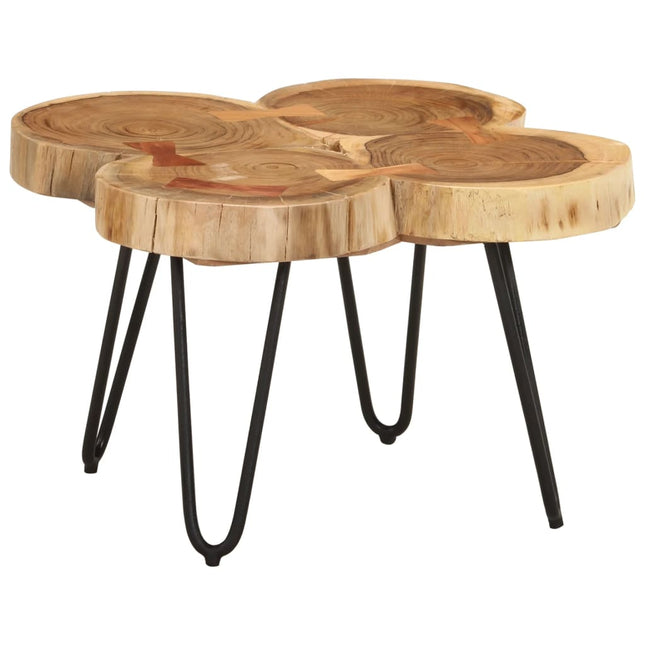 Table Basse 35 Cm 6 Troncs Bois