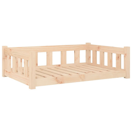 Lit Pour Chien 95,5X65,5X28 Cm Bois De Pin Solide