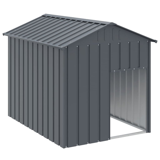Niche Pour Chien Avec Toit Anthracite Acier Galvanisé