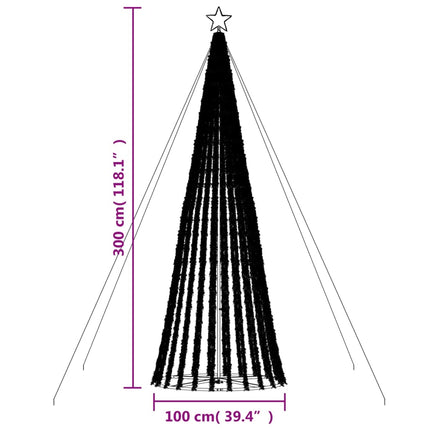Sapin De Noël À Led 688 Led Blanc Chaud