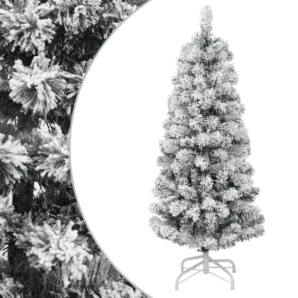 Sapin De Noël Artificiel À Charnières Avec Neige Floquée