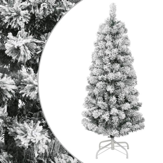 Sapin De Noël Artificiel À Charnières Avec Neige Floquée