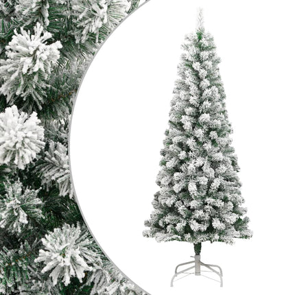 Sapin De Noël Artificiel À Charnières Avec Neige Floquée