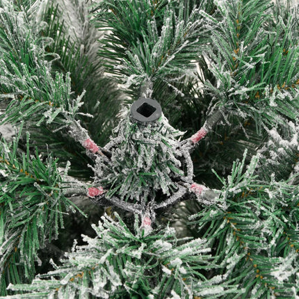 Sapin De Noël Artificiel À Charnières Avec Neige Floquée