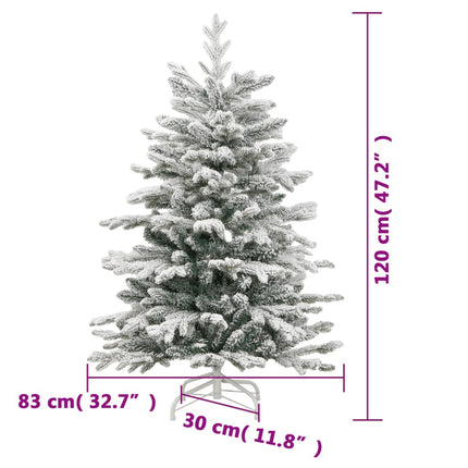 Sapin De Noël Artificiel À Charnières Avec Neige Floquée