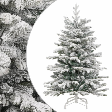 Sapin De Noël Artificiel À Charnières Avec Neige Floquée