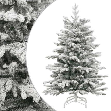 Sapin De Noël Artificiel À Charnières Avec Neige Floquée
