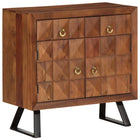 Armoire Latérale 70X35X75 Cm Bois Solide