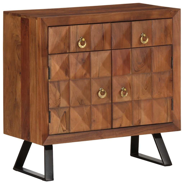 Armoire Latérale 70X35X75 Cm Bois Solide
