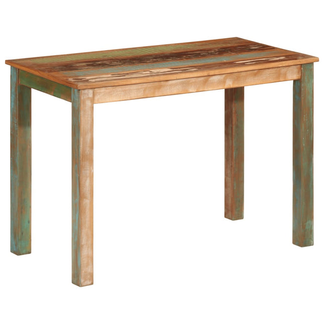 Table De Salle À Manger Bois De Récupération Solide 115X60X76Cm