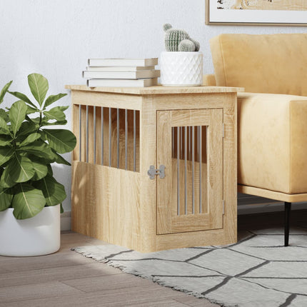 Meuble De Cage Pour Chiens 64,5X80X71Cm Bois D'ingénierie