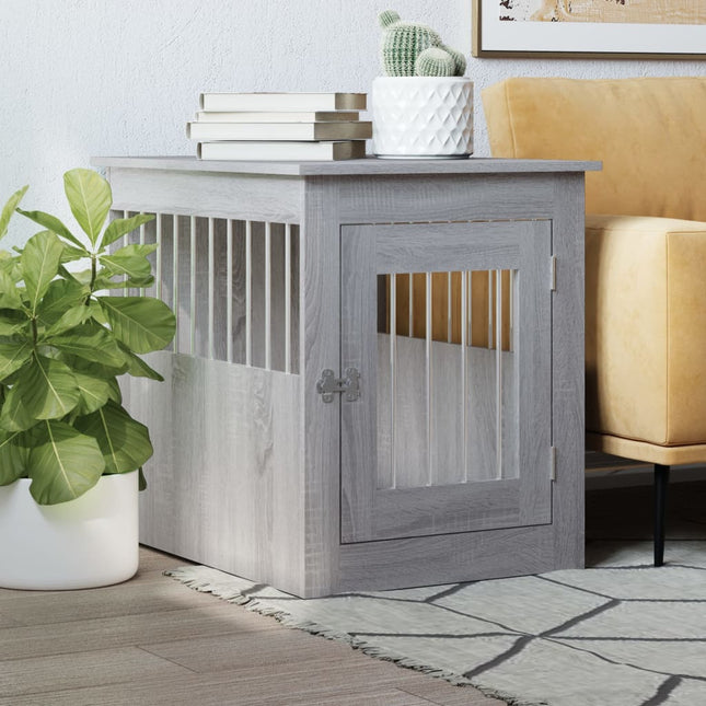 Meuble De Cage Pour Chiens 64,5X80X71Cm Bois D'ingénierie