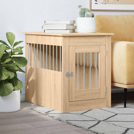 Meuble De Cage Pour Chiens 64,5X80X71Cm Bois D'ingénierie