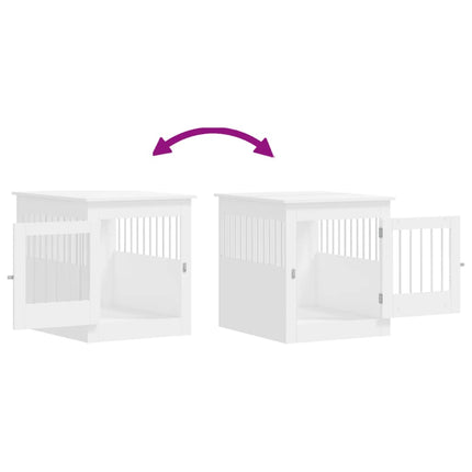 Meuble De Cage Pour Chiens 64,5X80X71Cm Bois D'ingénierie