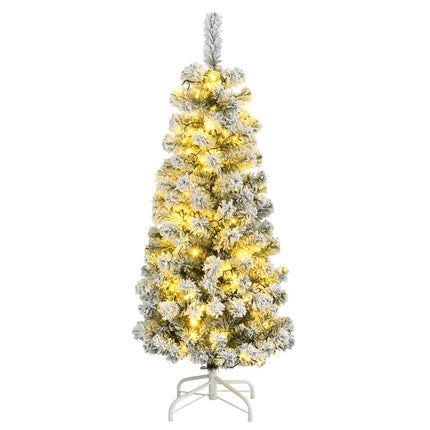 Sapin De Noël Artificiel À Charnières Avec Neige Floquée