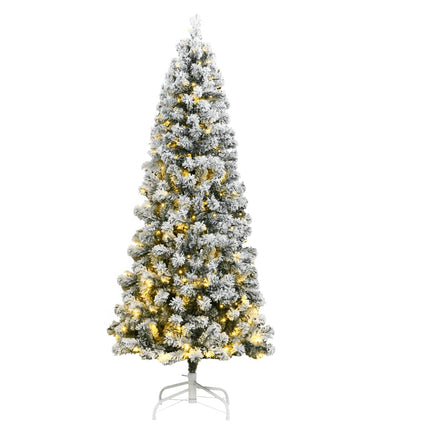 Sapin De Noël Artificiel À Charnières Avec Neige Floquée