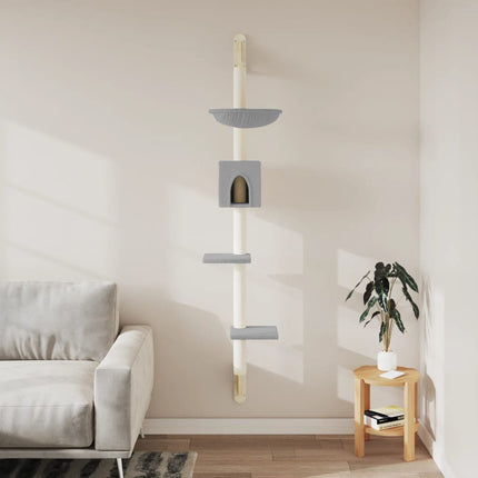 Arbre À Chat Mural Avec Griffoir 187 Cm