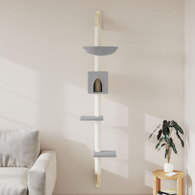 Arbre À Chat Mural Avec Griffoir 187 Cm