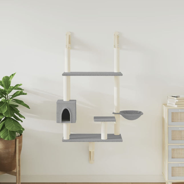 Arbre À Chat Mural Avec Griffoir 153 Cm