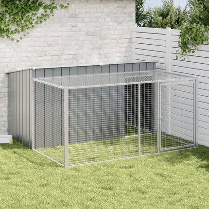Niche Pour Chien Avec Toit Anthracite Acier Galvanisé