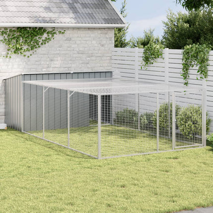 Niche Pour Chien Avec Toit Anthracite Acier Galvanisé