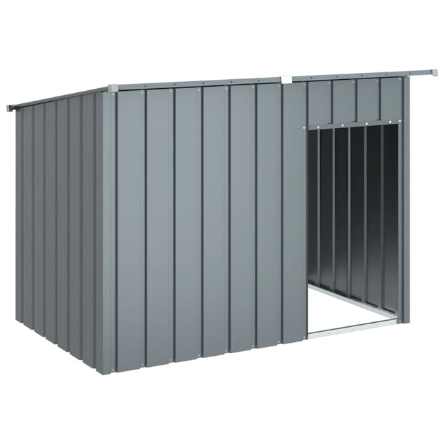 Niche Pour Chien Avec Toit Anthracite Acier Galvanisé