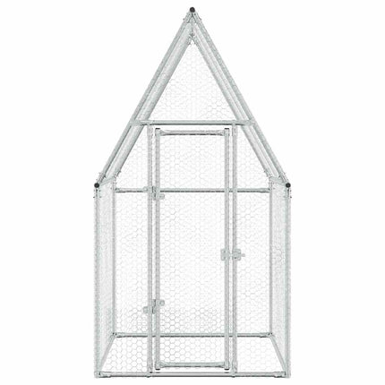 Cage Pour Poules Argenté Acier Galvanisé