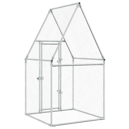 Cage Pour Poules Argenté Acier Galvanisé