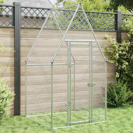 Cage Pour Poules Argenté Acier Galvanisé